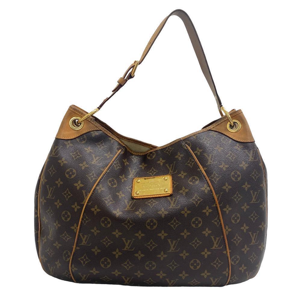 LOUIS VUITTON Galliera GM Monogram Shoulder Bag Brown
